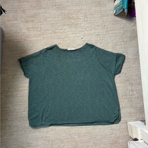 Free People Beach Women's Relaxed Short Sleeve Knit Top - Green